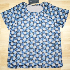 ZERO Bluse Gr.38 blau grau