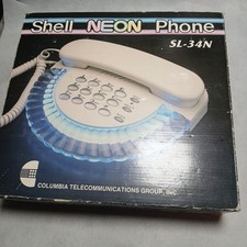 Vintage Columbia Blue Neon