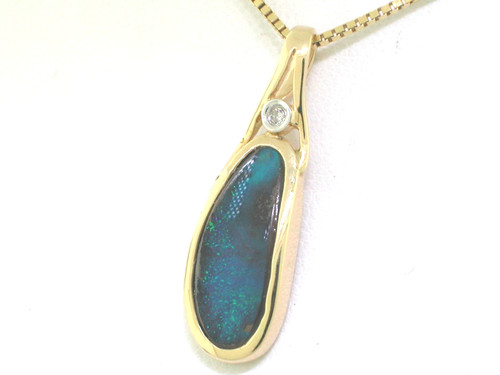 Opal anhänger 585 - opal,