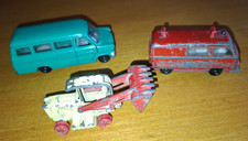 Siku: grüner Ford Transit Kombi V268/Ford Transit TSF V237/Fiat Kettenschlepper