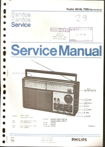 Philips service manual - philips, radio