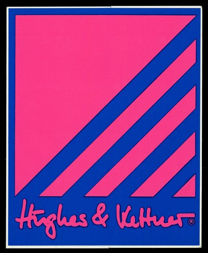Werbe aufkleber hughes - aufkleber,
