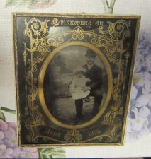 Alte Erinnerung Daguerreotypie Familien Foto  1893