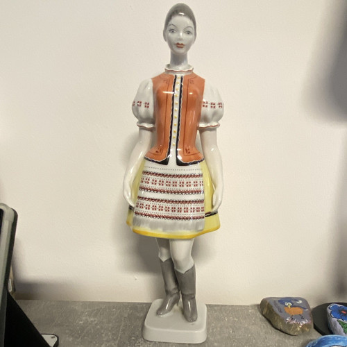 Keramikfigur frau tracht - keramikfigur,