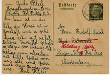 Postkarte von 1941 - 2