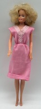 Vintage 60er Jahre Mattel Barbie Puppe 1966 Taiwan Outfit Rosa Kleid Locken