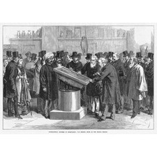 Internationaler Kongress der Orientalisten im British Museum - Antikdruck 1874