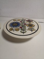 50/60er Tortenplatte Limburg Dom Keramik? Mit Fuss Vintage 