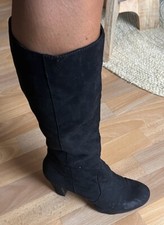 Stiefel Sexy High Heels Schwarz Plateau Stiefel Reißverschluss Gr 39