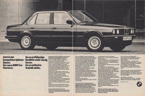 Bmw 320i reklame - bmw, (e30)