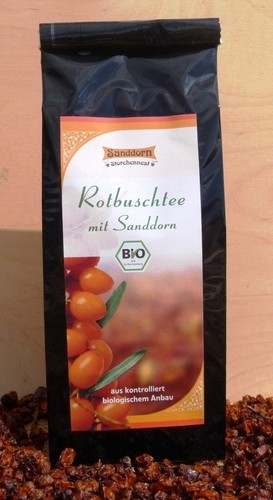 Rotbuschtee mit sanddorn bio - rotbuschtee,