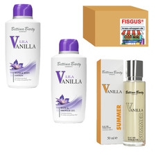 Bettina Barty LILA VANILLA Bath & Shower Gel + Body Lotion je 500 ml + EDT 50 ml