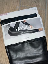 Damen Leggings Kunstleder Thermo Innenfutter  Figurformend Winterlook  36/38 