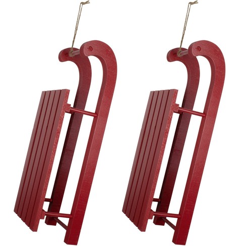 Tischdeko schlitten 40cm aus - tischdeko,