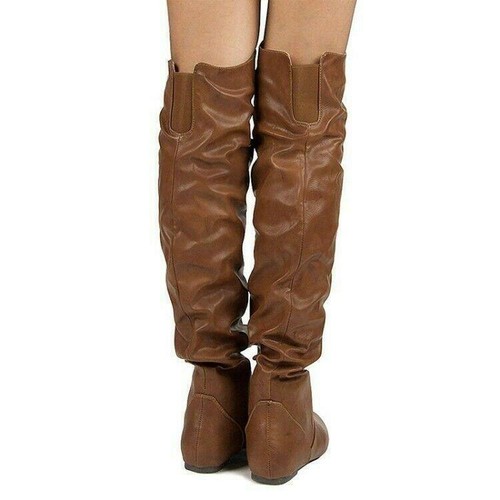 Neu overknee stiefel rund - overknee,
