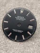 #1605 ROLEX DATEJUST 36 SCHWARZ CAL 3035 3135  BLACK REF 16234 16014 ZIFFERBLATT