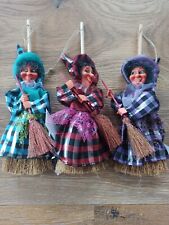 3-er Set-Hexen-Besen-ca.26