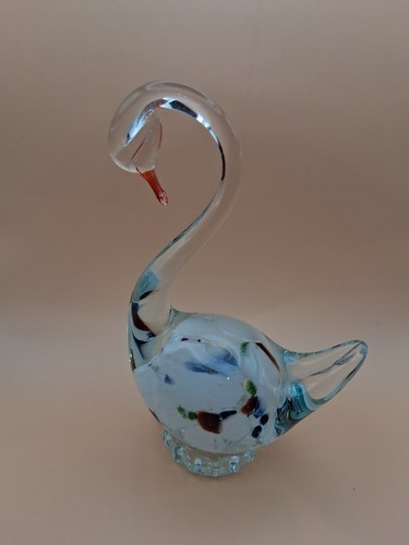 Vintage glas motiv schwan - vintage,