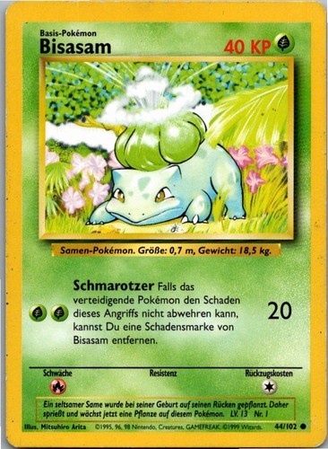 Pokémon bisasam 102 - pokémon, base