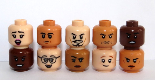 Lego hell dunkel fleisch - lego,