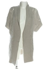 OLD NAVY Longstrickweste Damen Weste Gr. DE 38 hellgrau Casual-Look