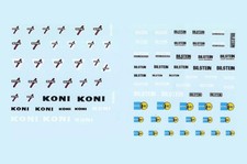 Virages " BILSTEIN / KONI "  - decal 1/24, 1/20, 1/18  - 