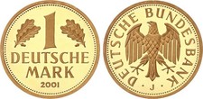BRD 1 Goldmark 2001  J   1 DM