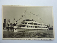 Alte AK Bodensee Schiff Motorschiff Schwaben mit Flaggen ca. 50/60er Jahre