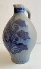 Landhaus Krug Vase blau groß