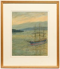 Gerahmtes Öl Aus Dem 20