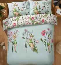 Disney Tinkerbell Blumen Wende Bettwäscheset Single