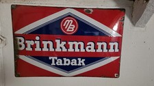 Brinkmann Tabak Emailleschild Emailschild Zigaretten Werbung 30er 40er