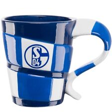 FC Schalke 04 Kaffeebecher Tasse Becher Schal Blockstreifen S04 Logo Fanartikel