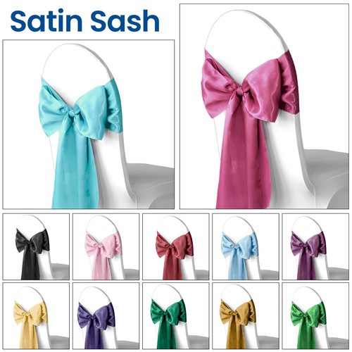Satin stuhlschärpen schleifen - satin,