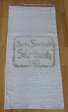 Antiker Leinensack Getreidesack Berta Freund Schellbach 1925 Knüllwald Homberg