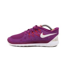 Nike Damen Free 5.0 Sneaker Lila Weiß Mesh Textil Leichtgewicht Laufschuhe EU 39