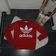 Sweatpulli Adidas rot XS 158 164 Mädchen Jungen Sweatshirt pullover TopZustand