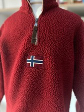 Napapijri Teddy Fleece Gr 6 Jahre / 116  Pullover Herbst/Winter  rot  wNeu °