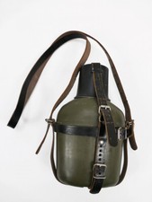 Orig. Bundeswehr BW Feldflasche Zwischenmodell AWS 58 Aluminium Becher + Trage