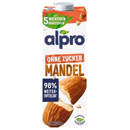 Alpro mandeldrink ohne zucker - ohne,
