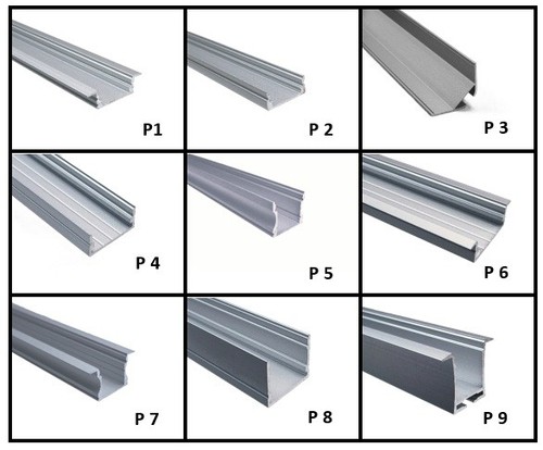 Led alu aufbau einbau eck - aufbau,