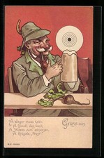 Lithographie Schütze mit