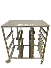 Edelstahl Abräumwagen Rollwagen Servicewagen Tablettwagen Stikkenwagen 50196