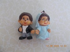 Monchichi Bully Figuren Brautpaar je  ca. 5 cm groß