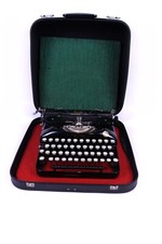 ERIKA Modell 5 Reiseschreibmaschine im Koffer Typewriter Vintage 1932 Antik