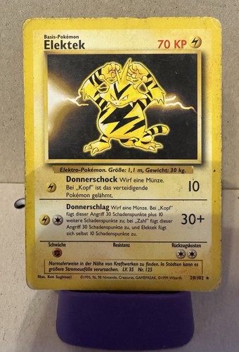 Elektek 102 pokémon - elektek, karte