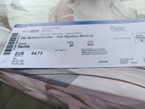 Musicalkarte der - musicalkarte,