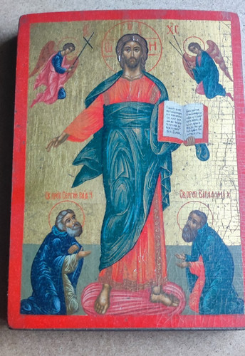 Russische orthodox ikone jesus - russische,