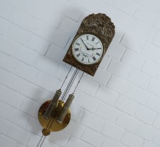 edle Comtoise Pendel Wanduhr mit Halbstundenschlag auf Glocke Kieninger Uhrwerk