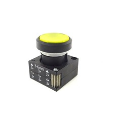 SIEMENS 3SB3001-0AA31 -NEW- Leuchtdrucktaster 22 mm, rund, Kunststoff, gelb